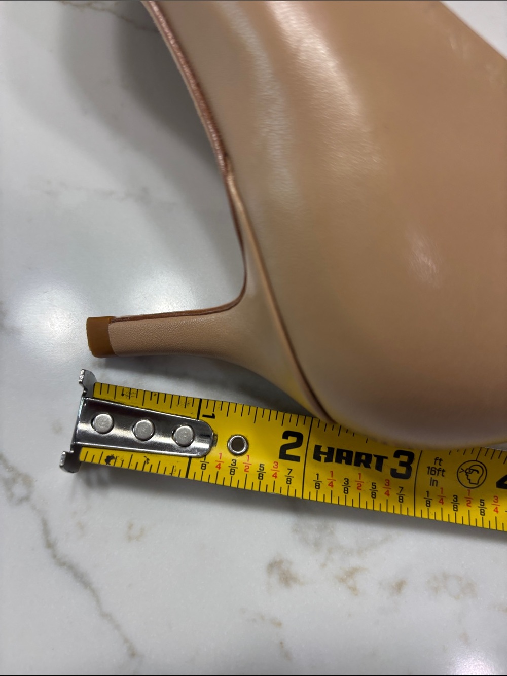 ANTONIO MELANI Beige Pointed-Toe Kitten Heel Pumps - Picture 13 of 14